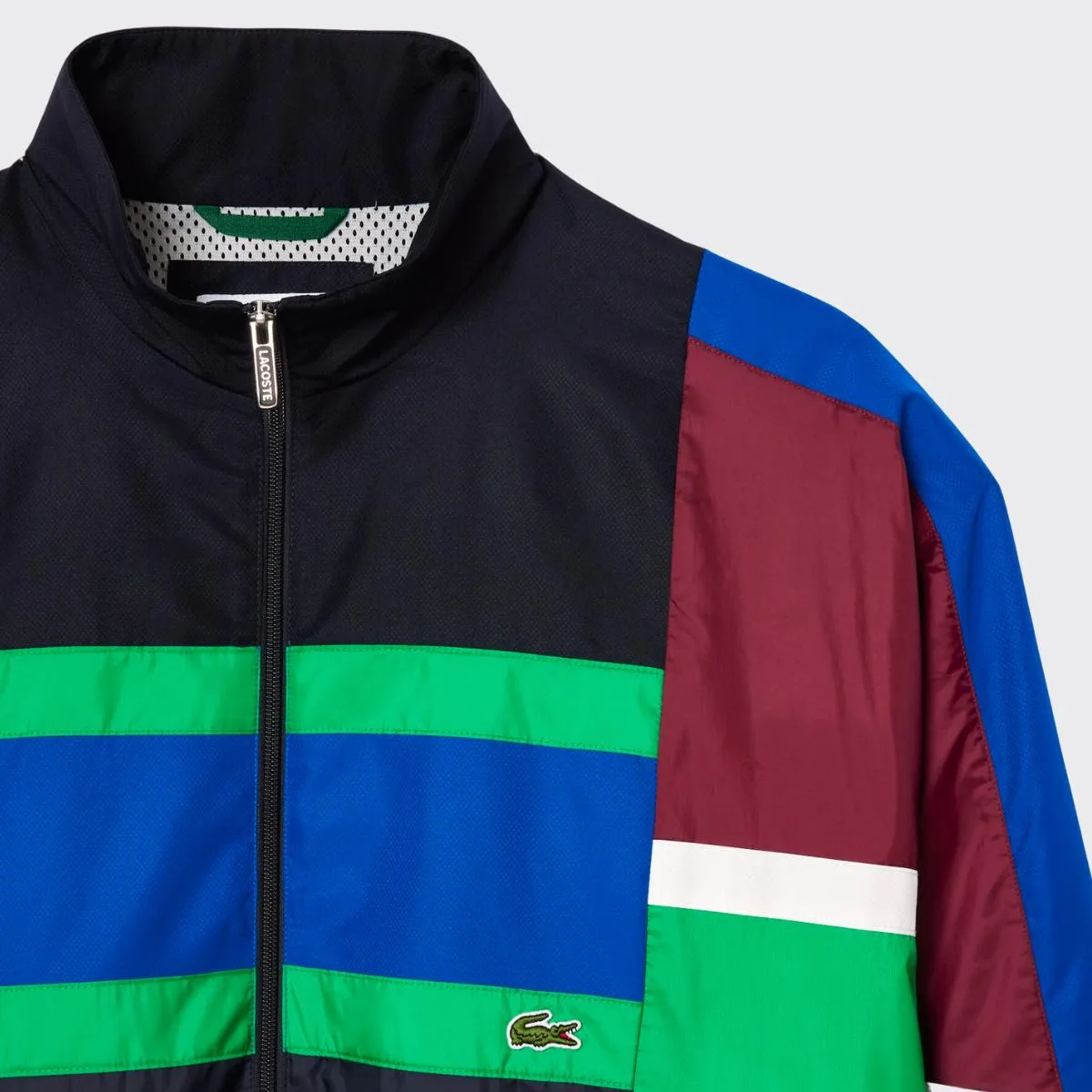 03655 Lacoste Mixed Material Colourblock Sportsuit Jacket