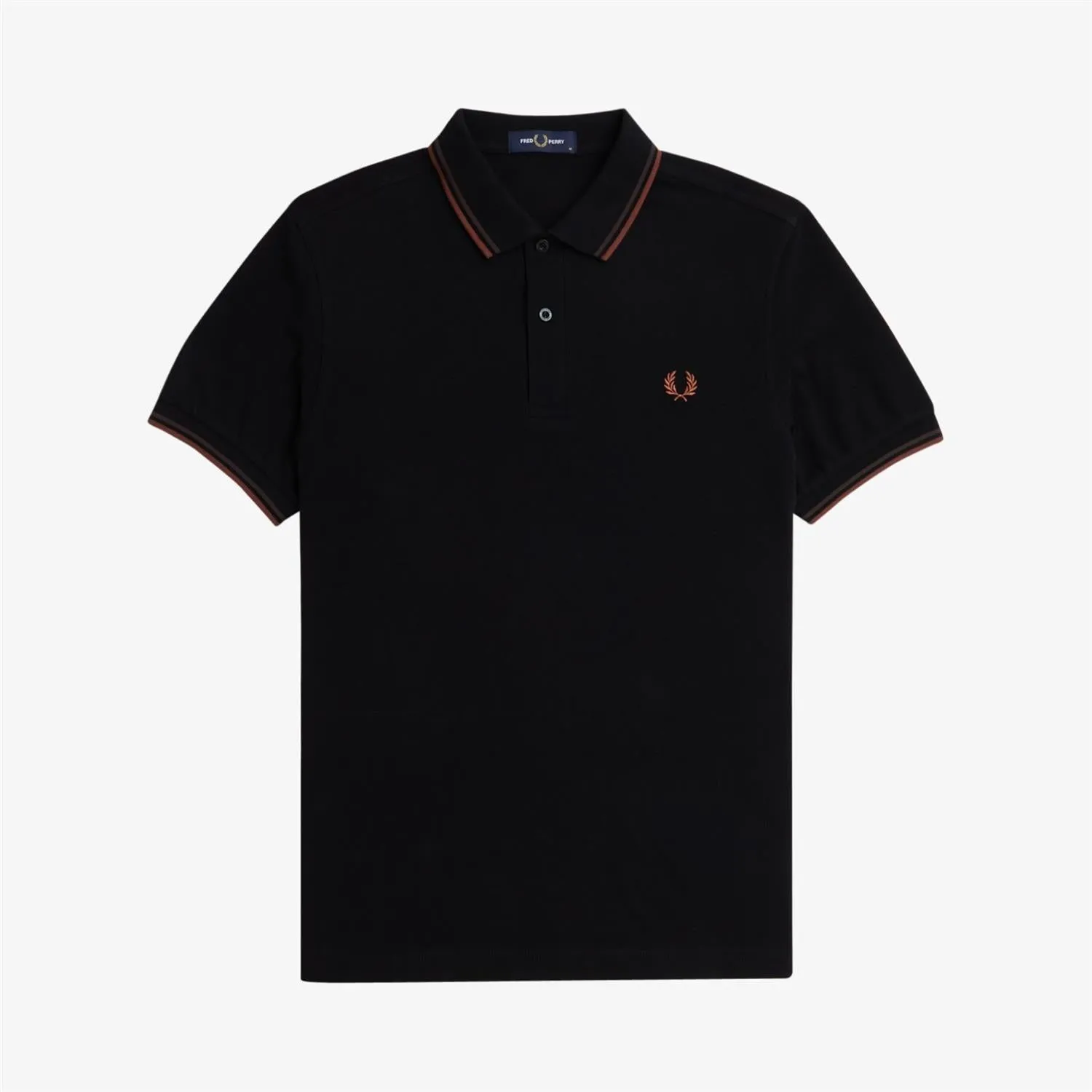 06696 Fred Perry Twin tipped Fred Perry shirt Whisky