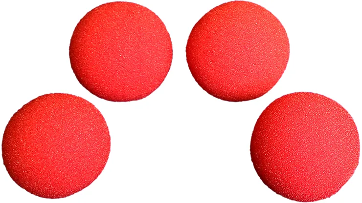 1 inch Super Soft Sponge Ball (Red) Pack of 4 from Magic