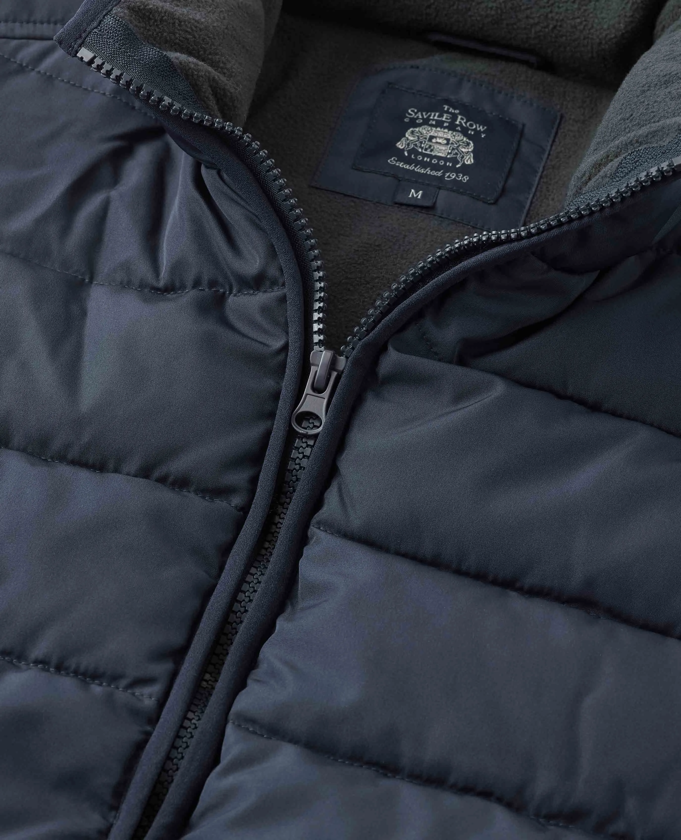 100% Recycled Navy Quilted Gilet