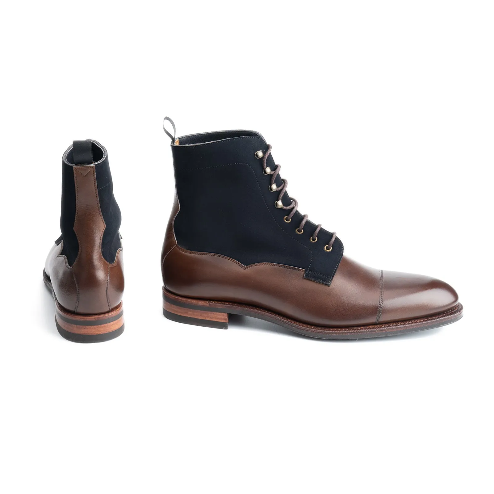 101523 - OAK ANTIQUE CALF & NAVY ALICANTE - E