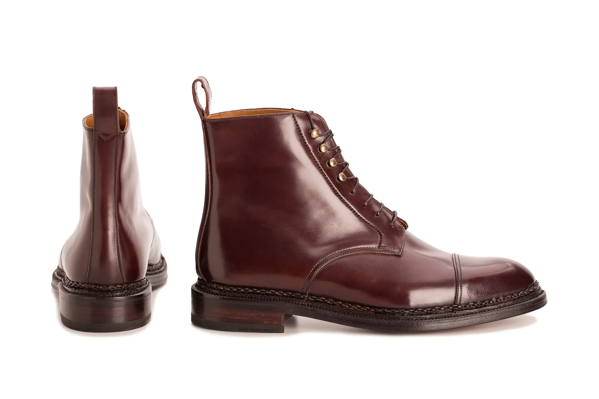 106487 - BURGUNDY SHELL CORDOVAN - E