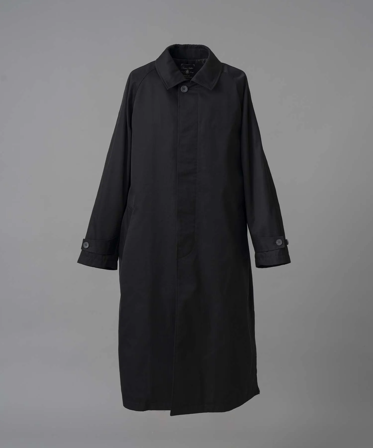 120/2/2 Suvin Cotton Gabardine Prime-Over Balmacaan Coat