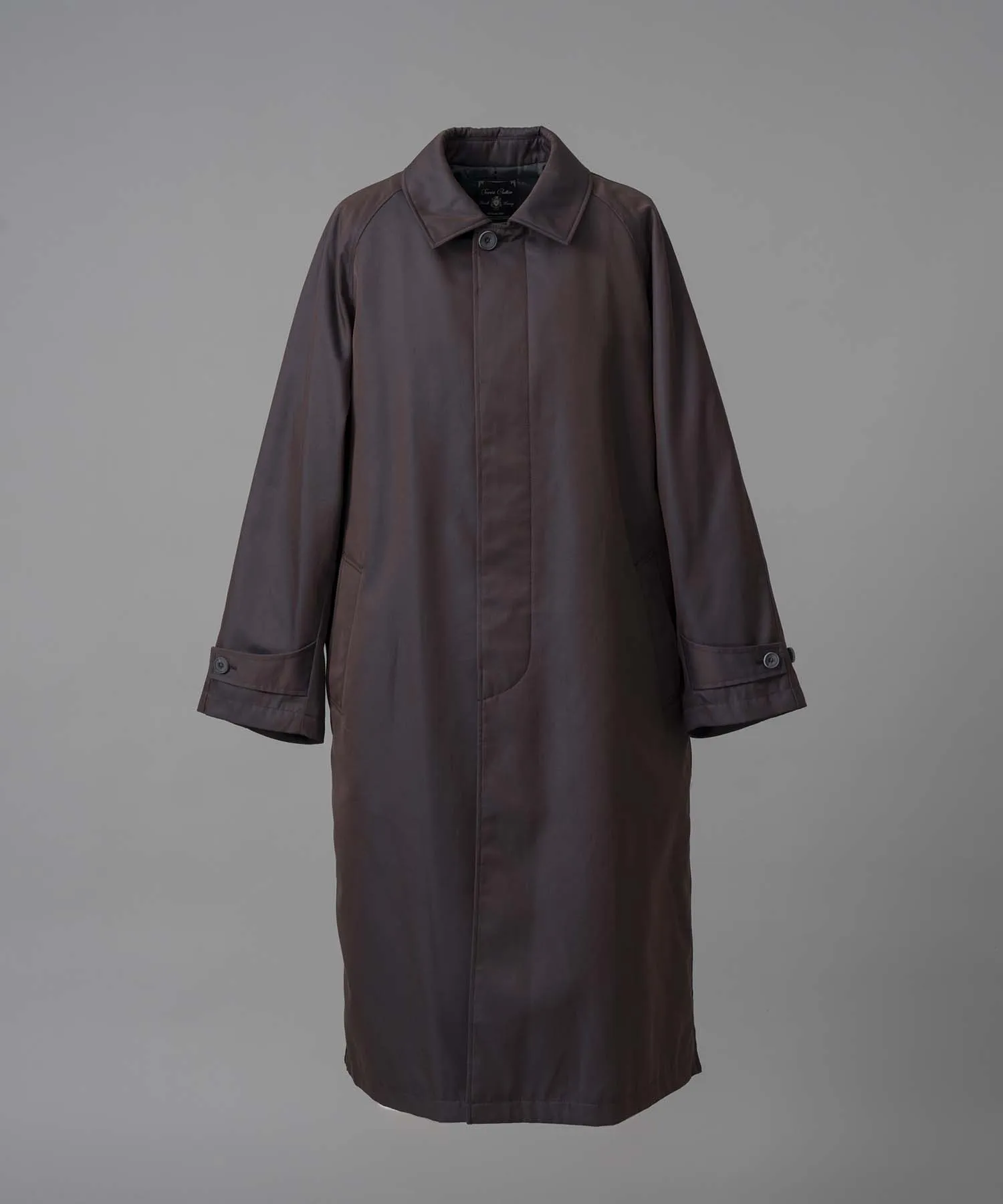 120/2/2 Suvin Cotton Gabardine Prime-Over Balmacaan Coat