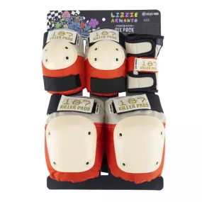 187 Killer Pads Jnr. Six Pack Set - Lizzie Orange