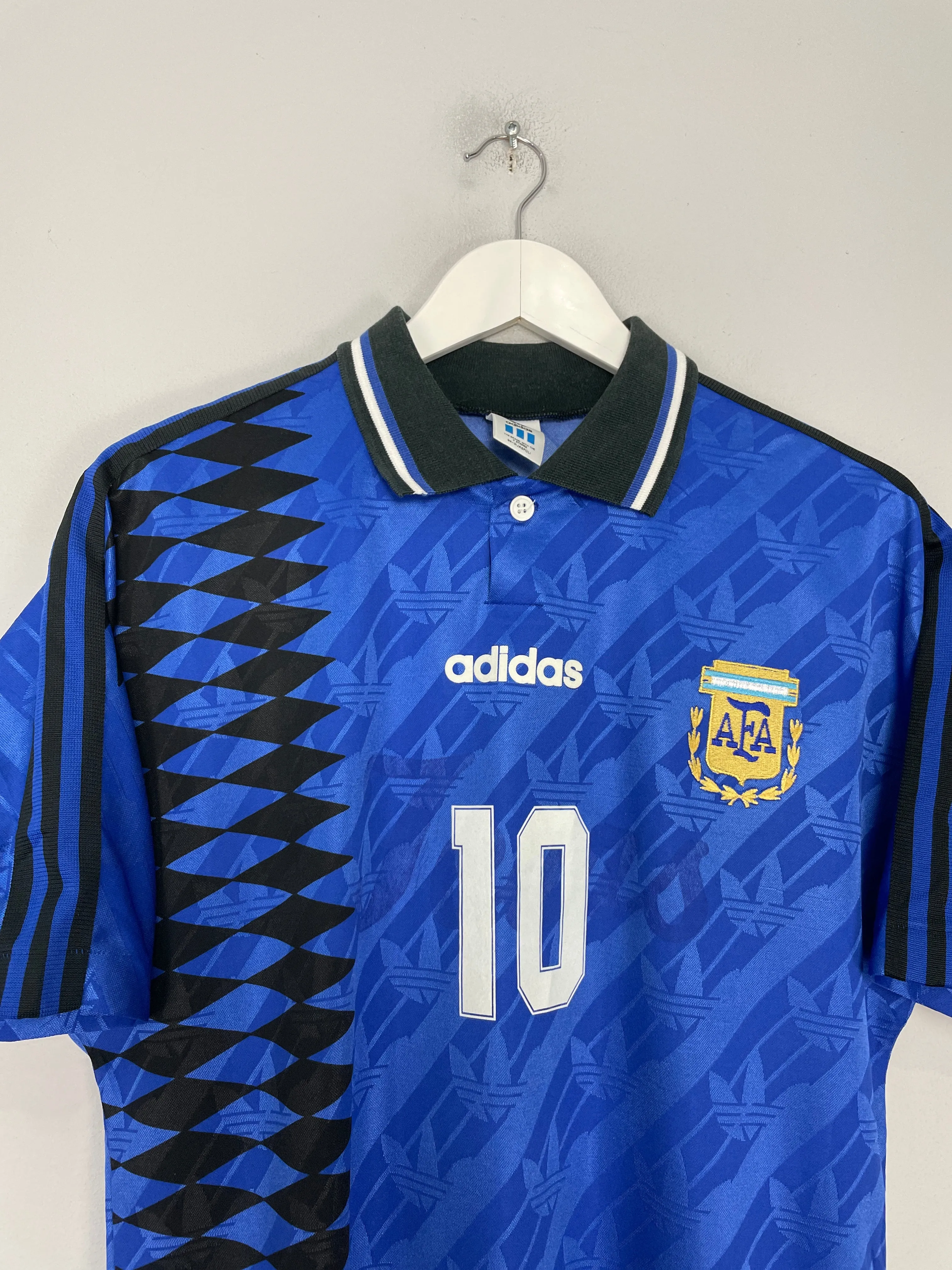 1994 ARGENTINA MARADONA #10 AWAY SHIRT (M) ADIDAS