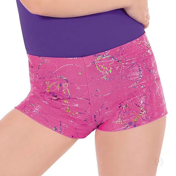 30535C Child Metallic Splatter Shorts