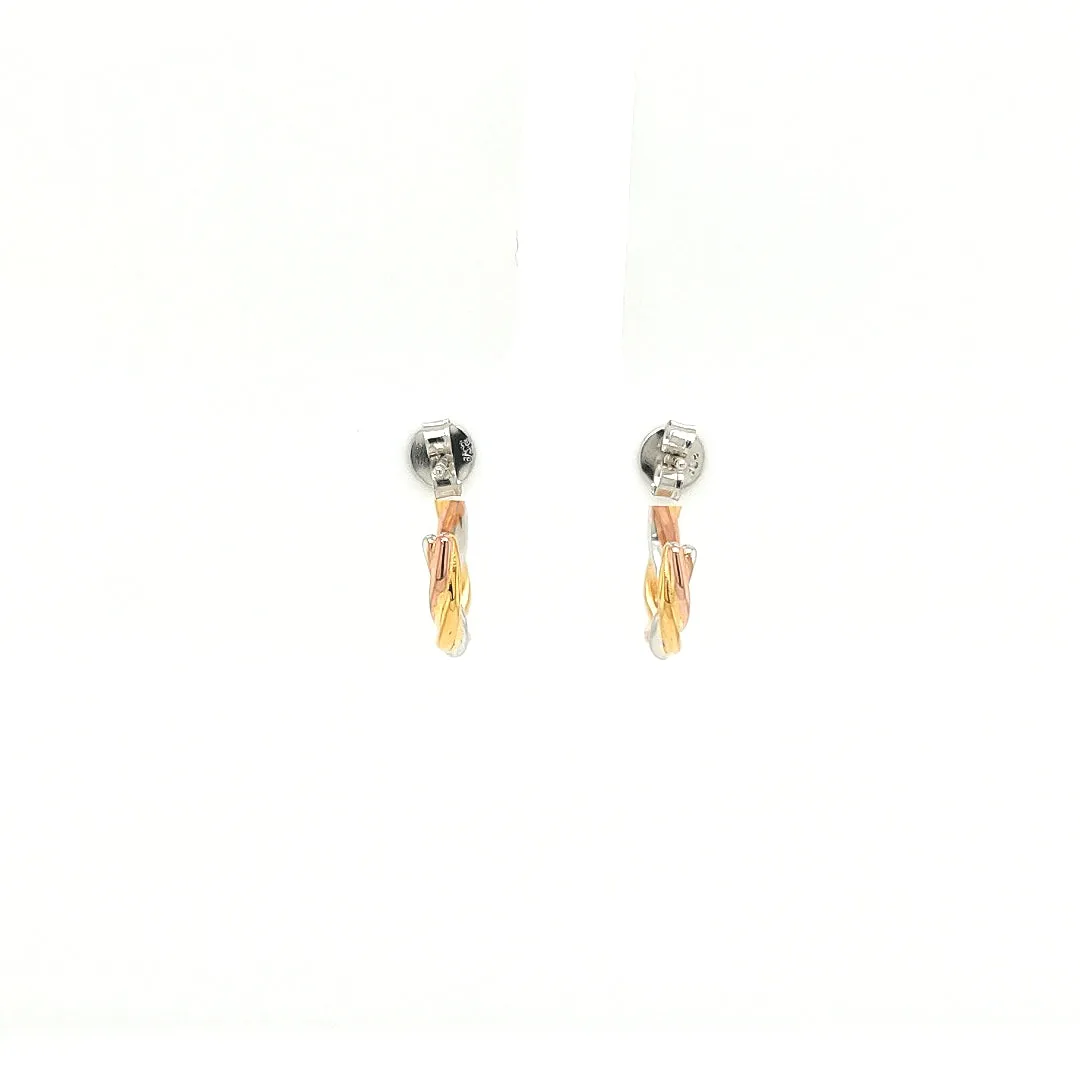 3Tone Collection - Unity Earrings Ref :3CIRCE01