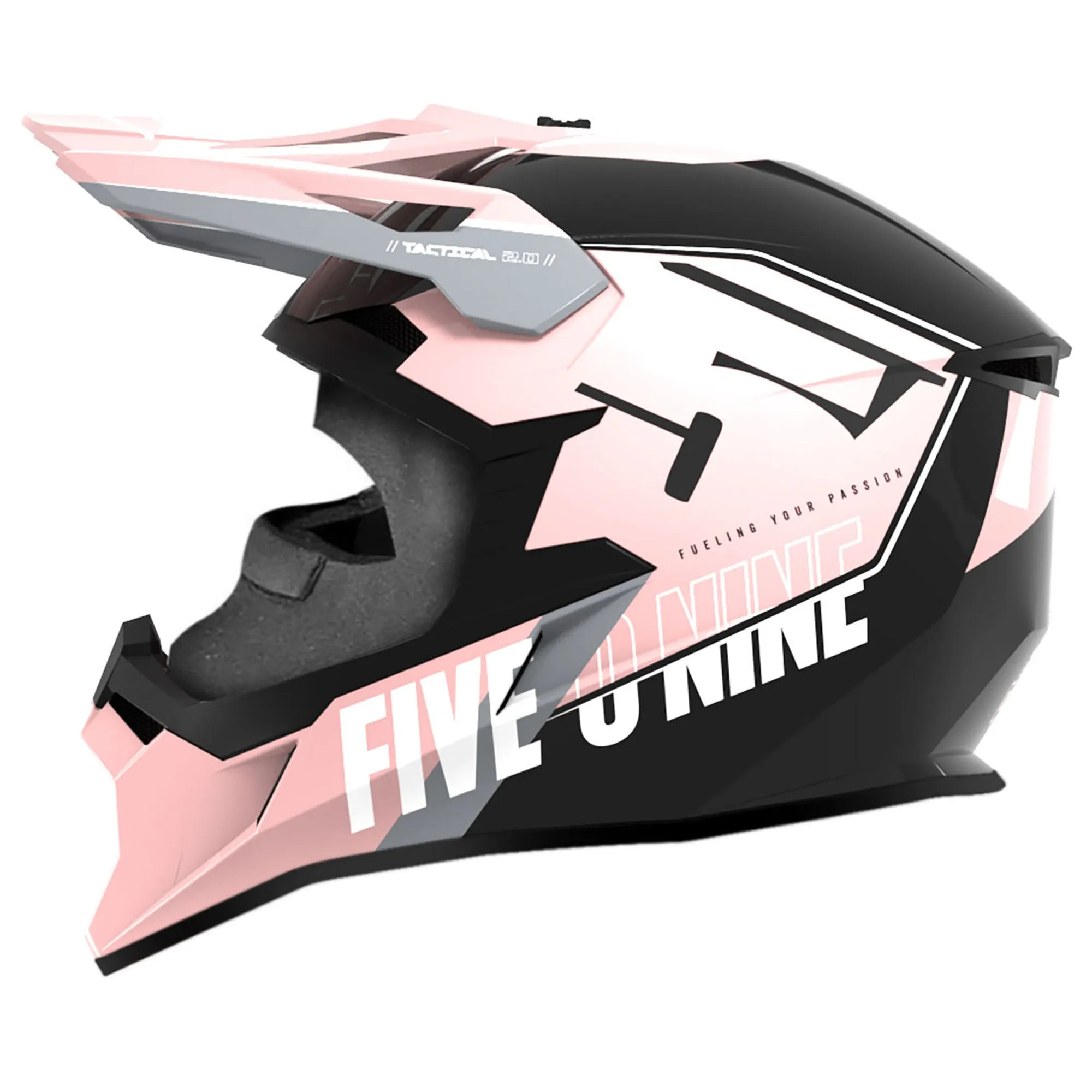 509  Tactical 2.0 Snowmobile Helmet w Fidlock Strap VEES Venturi Vent Dusty Rose FMVSS 218