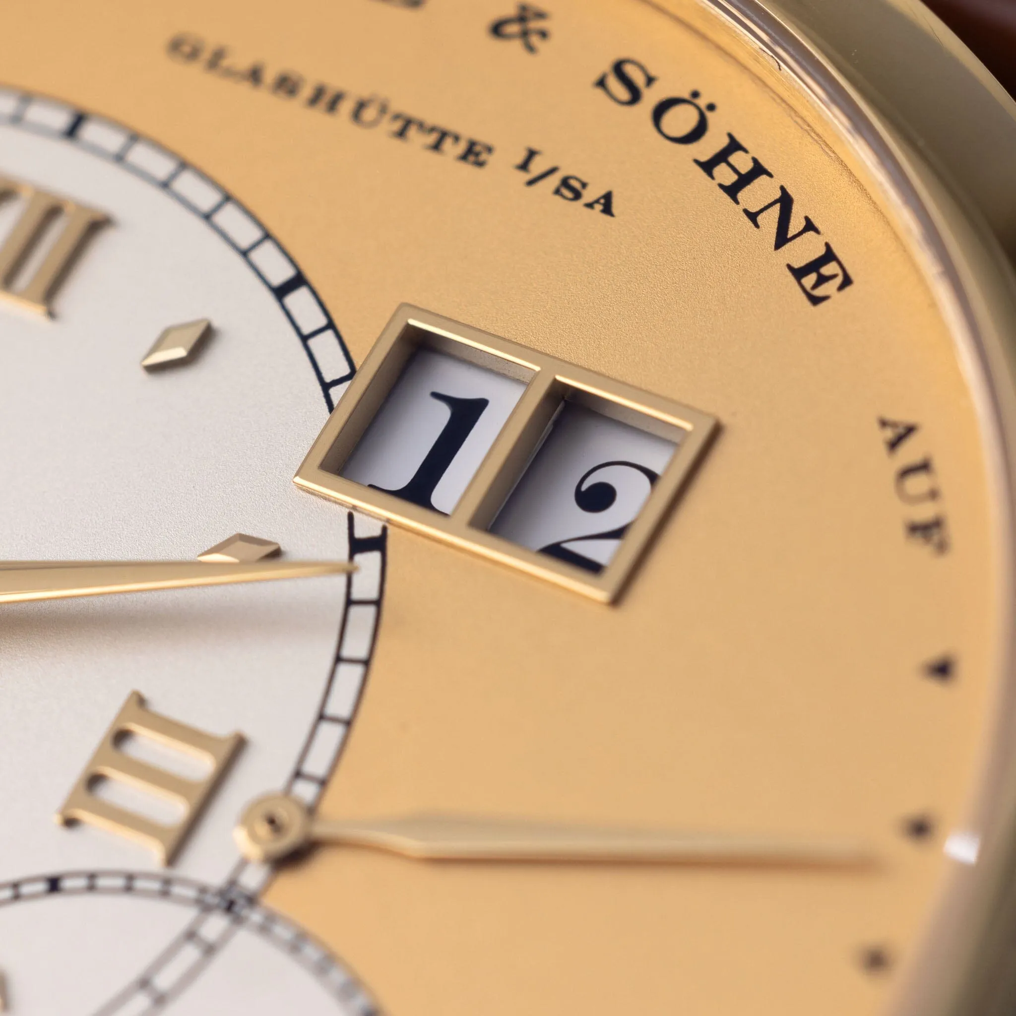 A. Lange &amp; Söhne Grand Lange 1 “ Grosse Lange” 18kt Yellow Gold Ref 115.021