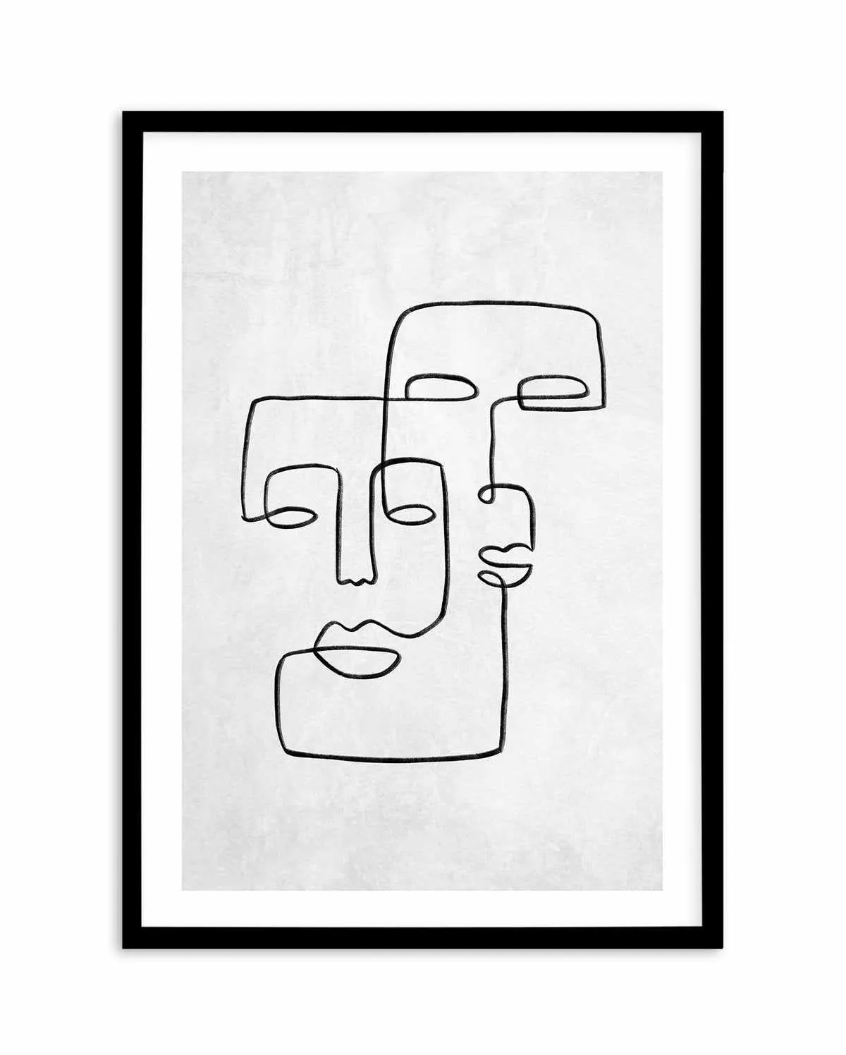 Abstract Faces II | On Concrete Art Print