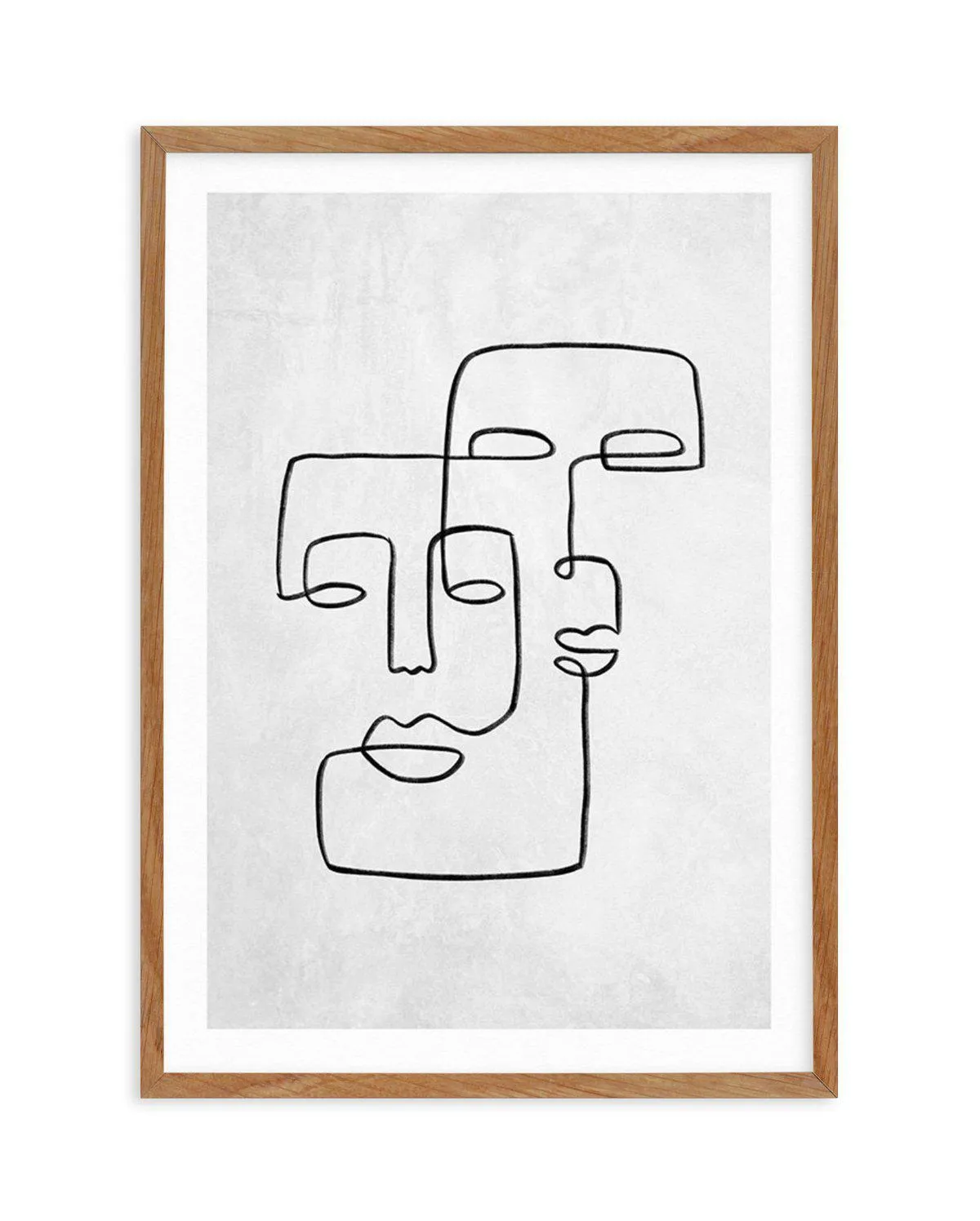 Abstract Faces II | On Concrete Art Print