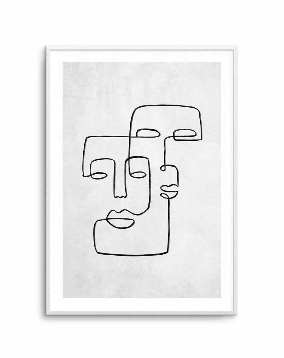 Abstract Faces II | On Concrete Art Print