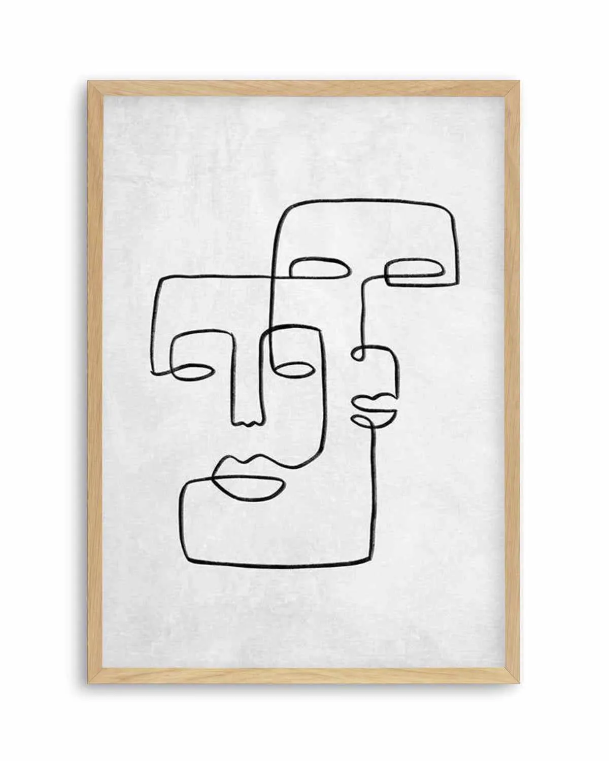 Abstract Faces II | On Concrete Art Print