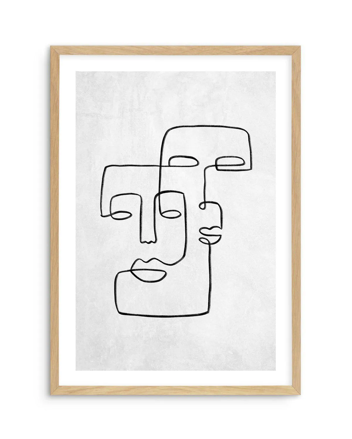 Abstract Faces II | On Concrete Art Print