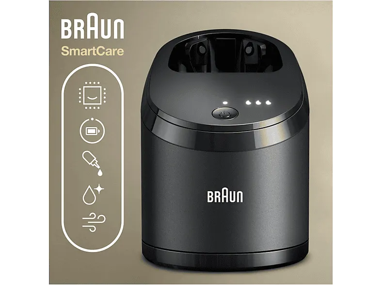 Accesorio afeitadora - Braun SmartCare 5 En 1, Centro de limpieza, Lubricación y secado, Clean&Renew, Limpieza higiénica