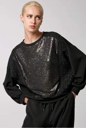 Access Black Sequin Sweatshirt