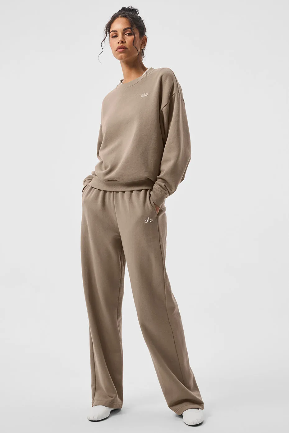 Accolade Straight Leg Sweatpant - Gravel