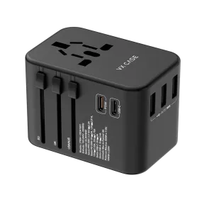 Adaptador Universal de tomadas VX Case com 3 USBs e 2 Type-C