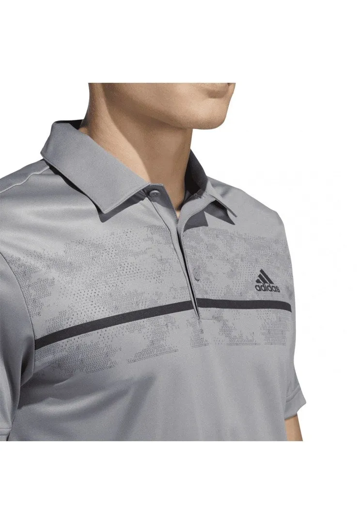 adidas Chest Print Golf Polo Shirt HA5575