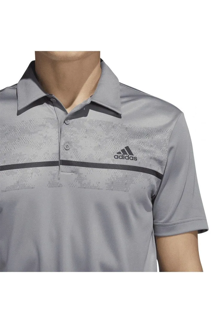 adidas Chest Print Golf Polo Shirt HA5575