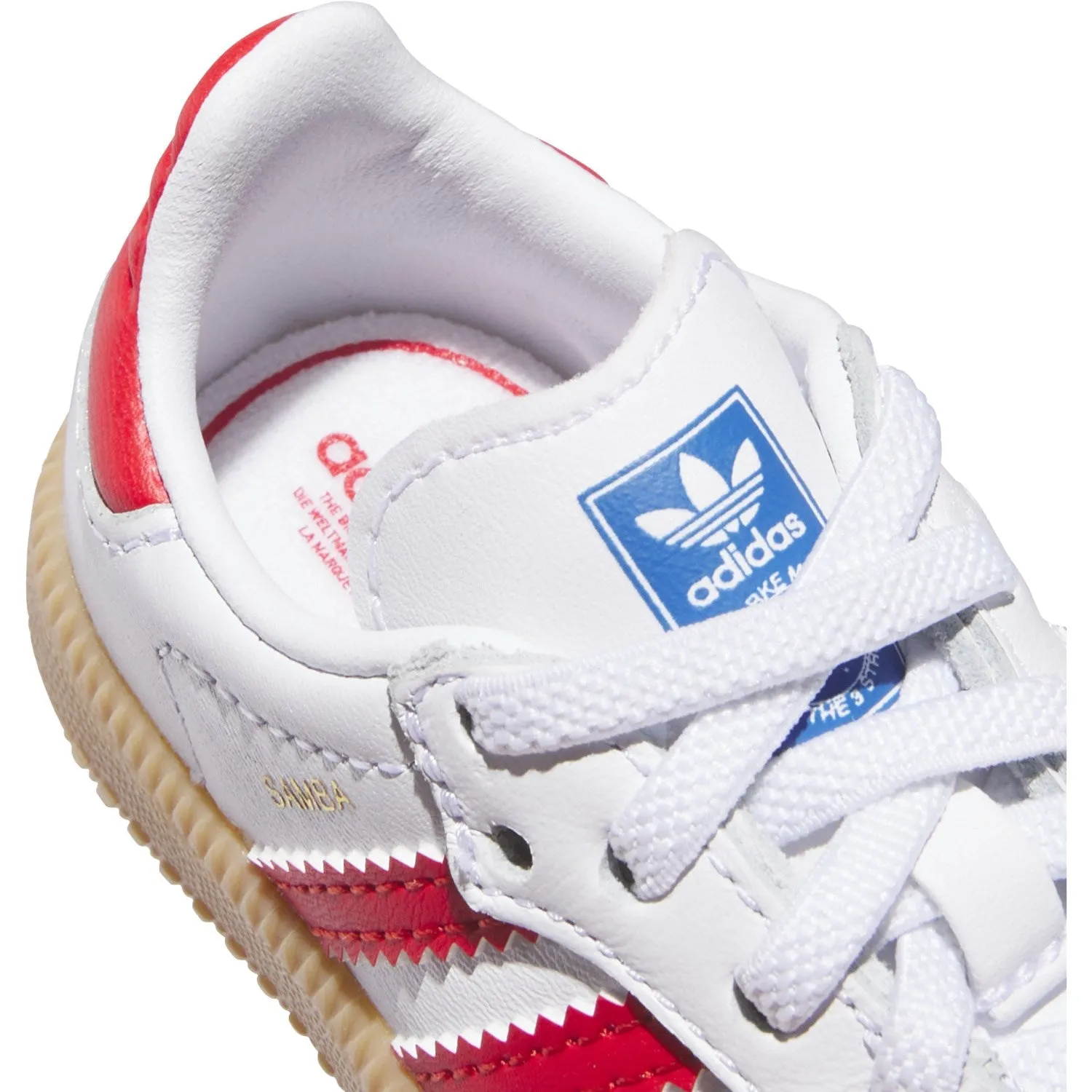 adidas Originals Cloud White/Collegiate Red/Gum Samba Og El I Sneakers