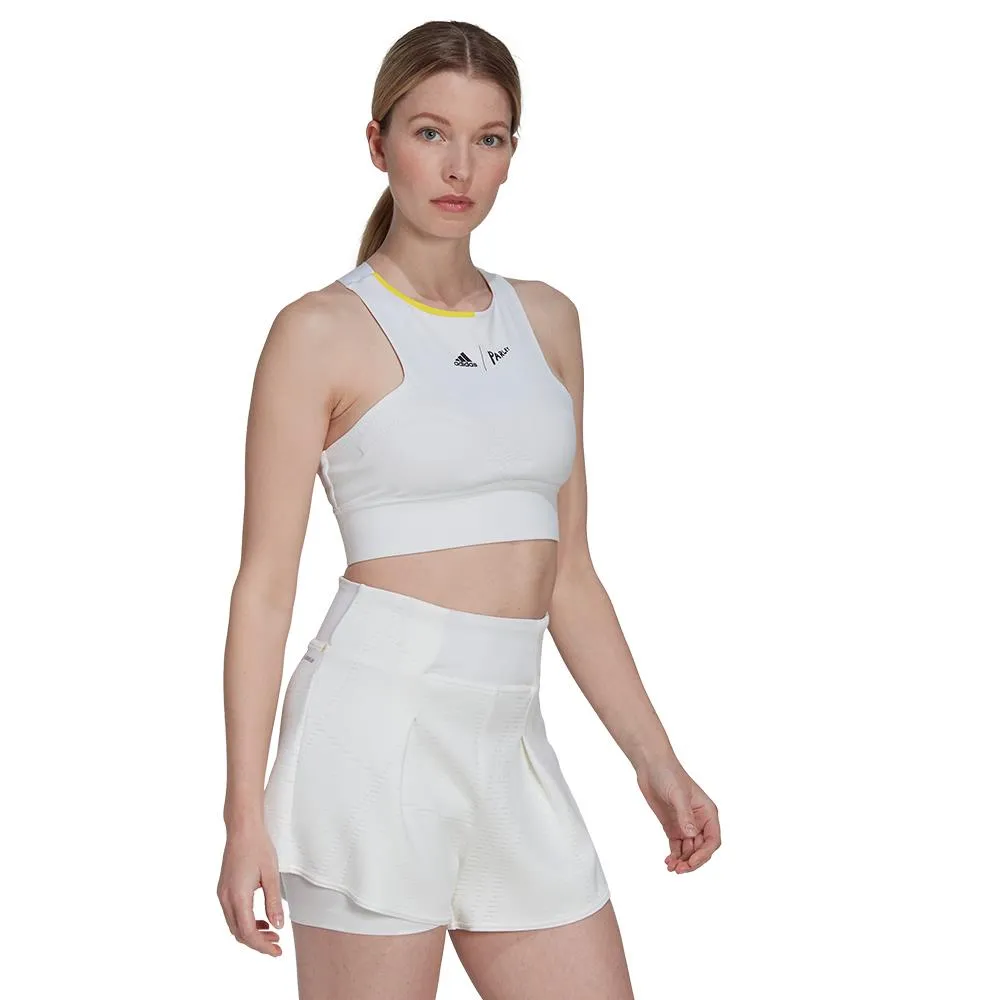 adidas Women's London Crop Top - Parley - White