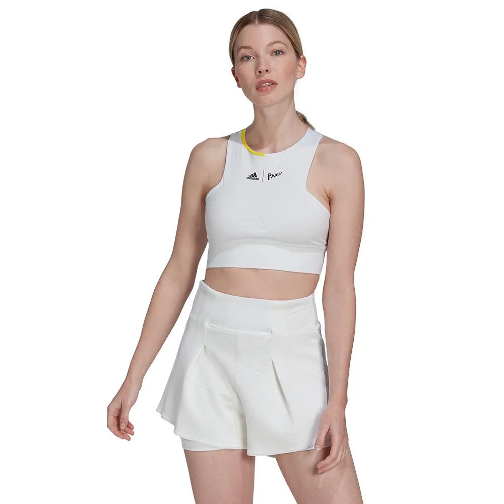 adidas Women's London Crop Top - Parley - White