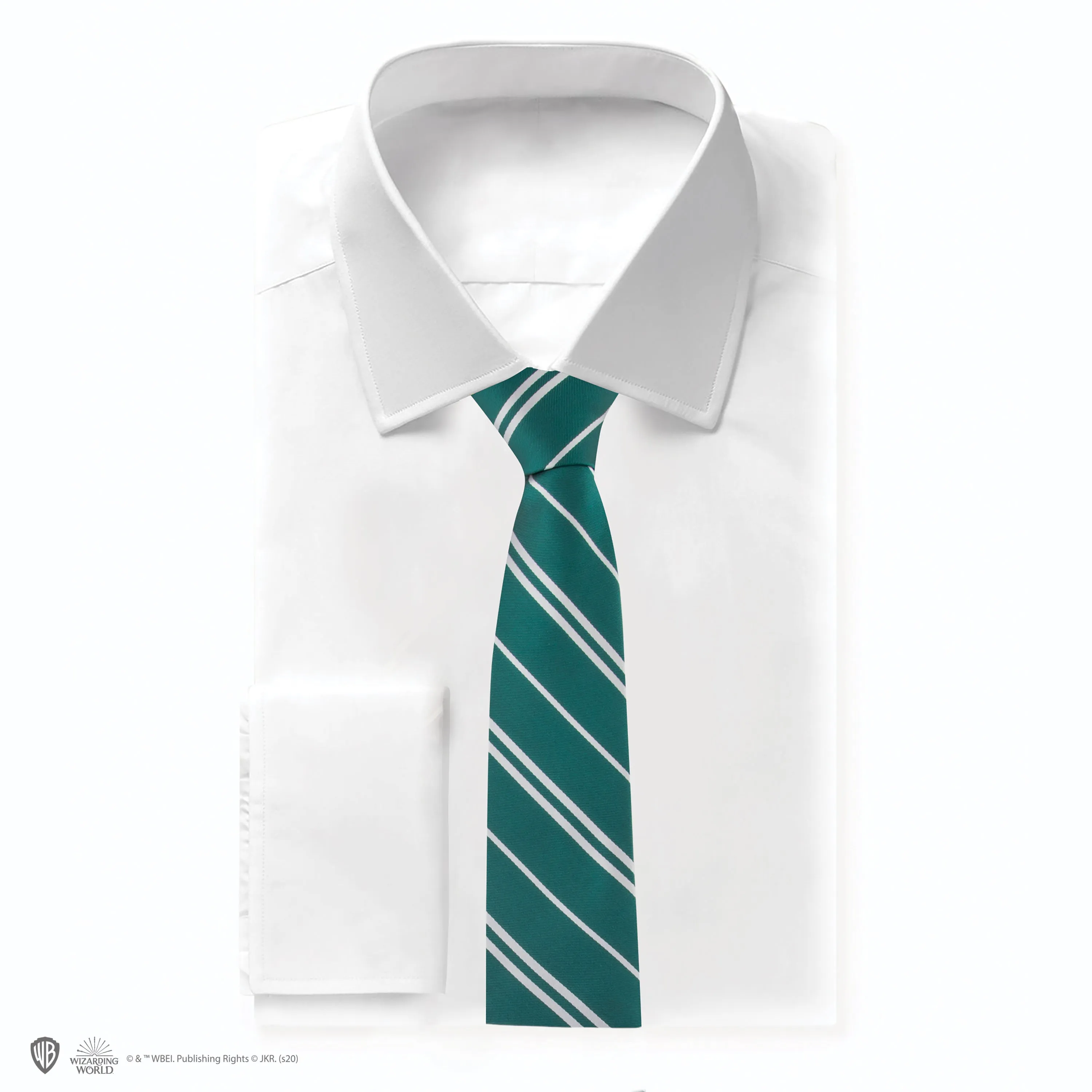 Adults Woven Crest Slytherin Tie