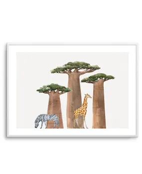 African Landscape | Watercolor Art Print