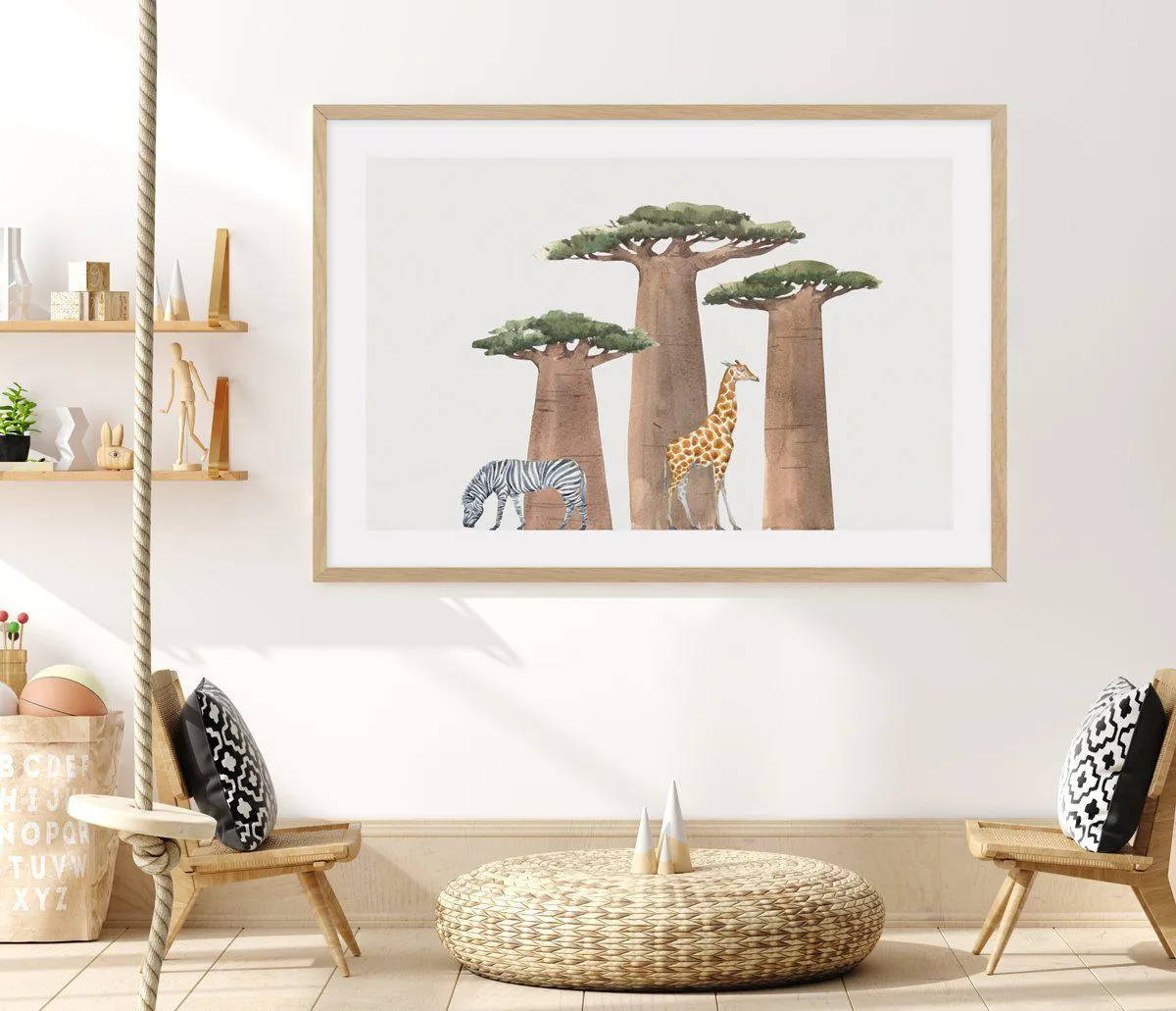 African Landscape | Watercolor Art Print