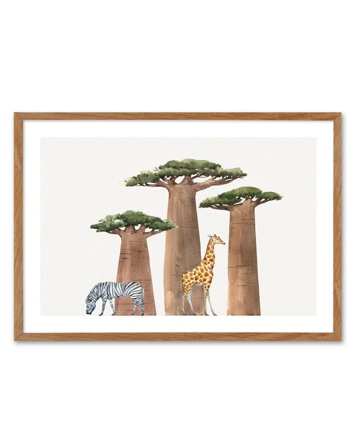 African Landscape | Watercolor Art Print