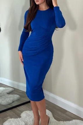 After Dark Dress - Bright Blue