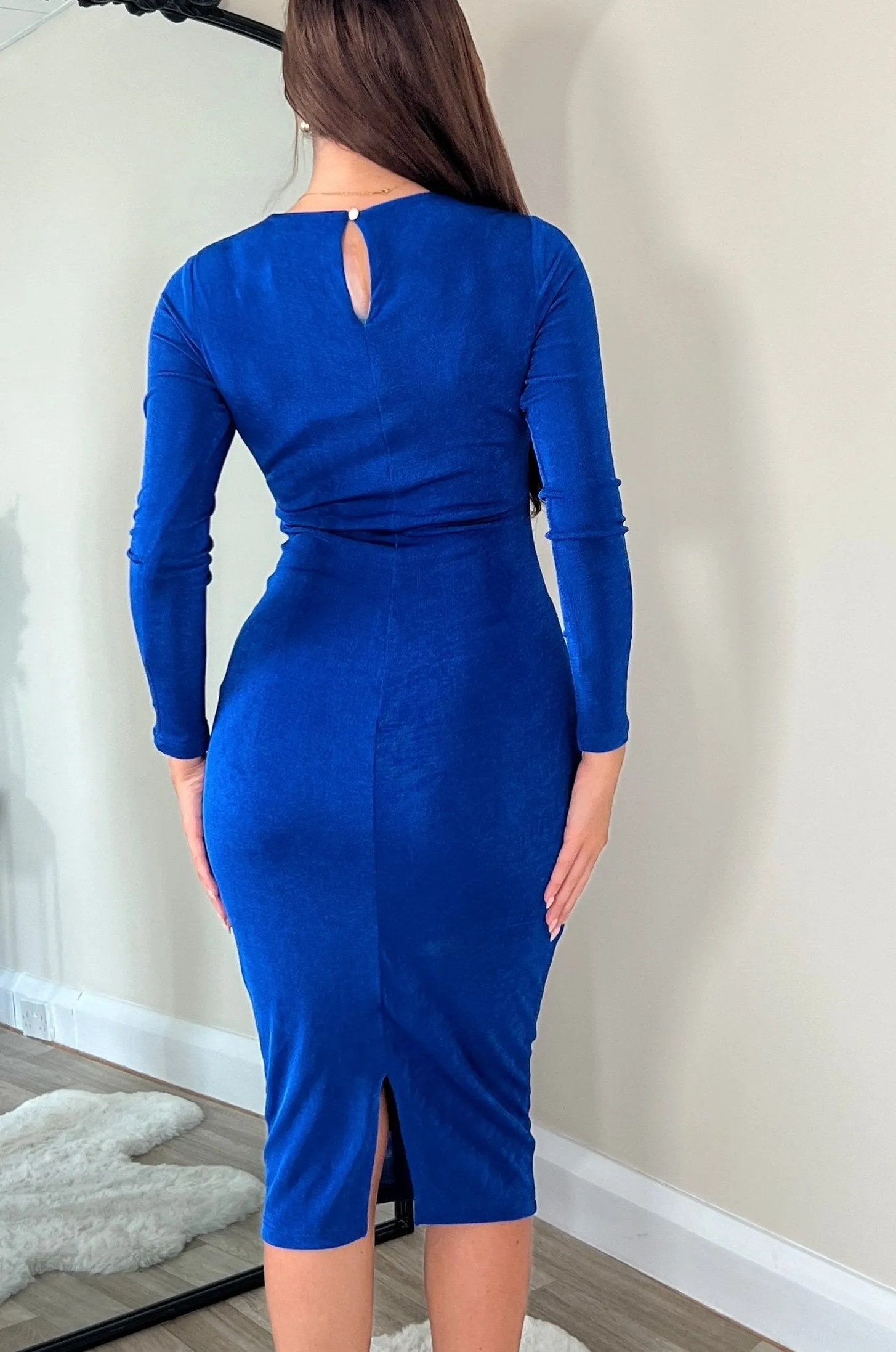 After Dark Dress - Bright Blue