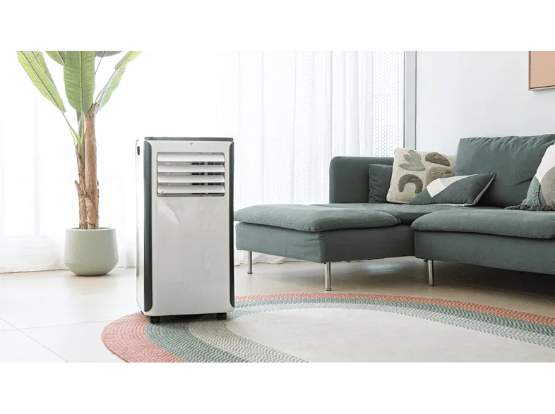 Aire acondicionado portátil - Cecotec ForceClima 9500 Soundless Heating Connected, 2268 fg/h, Bomba de calor, 5 modos, 3 veloc, Mando, Wi-Fi, Blanco