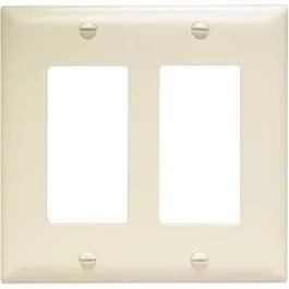 Almond 2 Decorator Opening Nylon Wall Plate