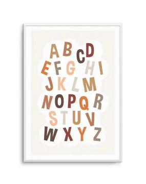 Alphabet Cloud | Neutral Art Print