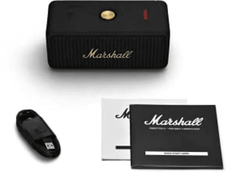 Altavoz inalámbrico - Marshall Emberton II, 20 W, Bluetooth, Autonomía 30 Horas, Negro