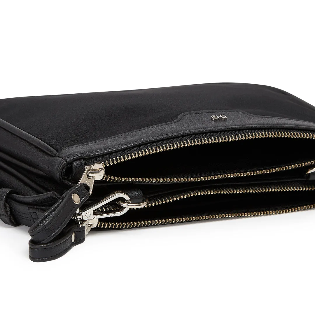 AMSTERDAM NYLON SLING BAG BLACK