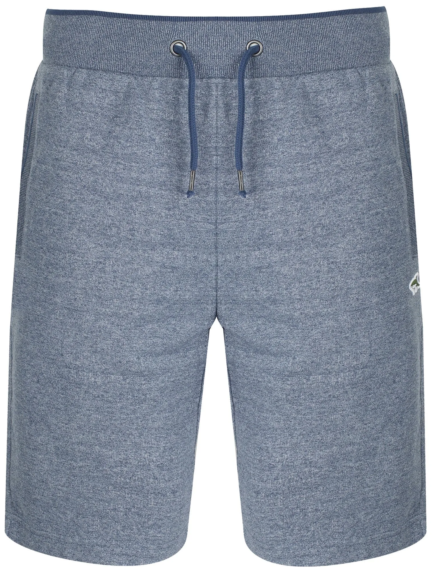 Anchor Fleck Loop Back Fleece Jogger Shorts In Bijou Blue - Le Shark