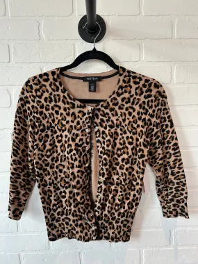 Animal Print Sweater Cardigan White House Black Market, Size S