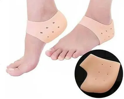 Anti Crack Silicone Half Gel Heel And Foot Protector Moisturizing Socks for Foot Care for Women