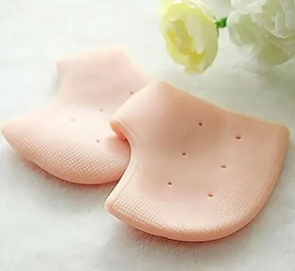 Anti Crack Silicone Half Gel Heel And Foot Protector Moisturizing Socks for Foot Care for Women