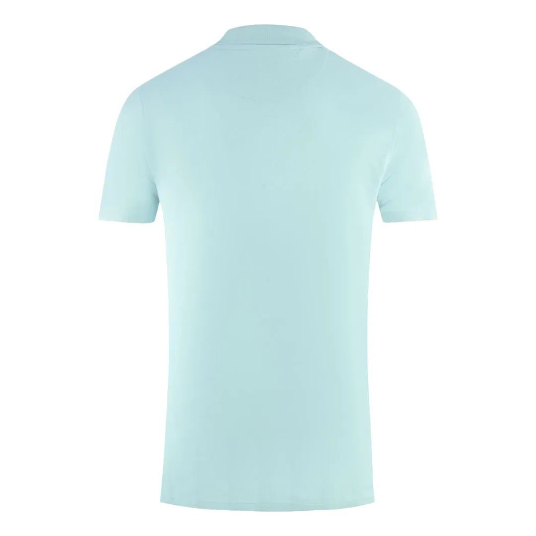 Aquascutum London Crest Light Blue Polo Shirt