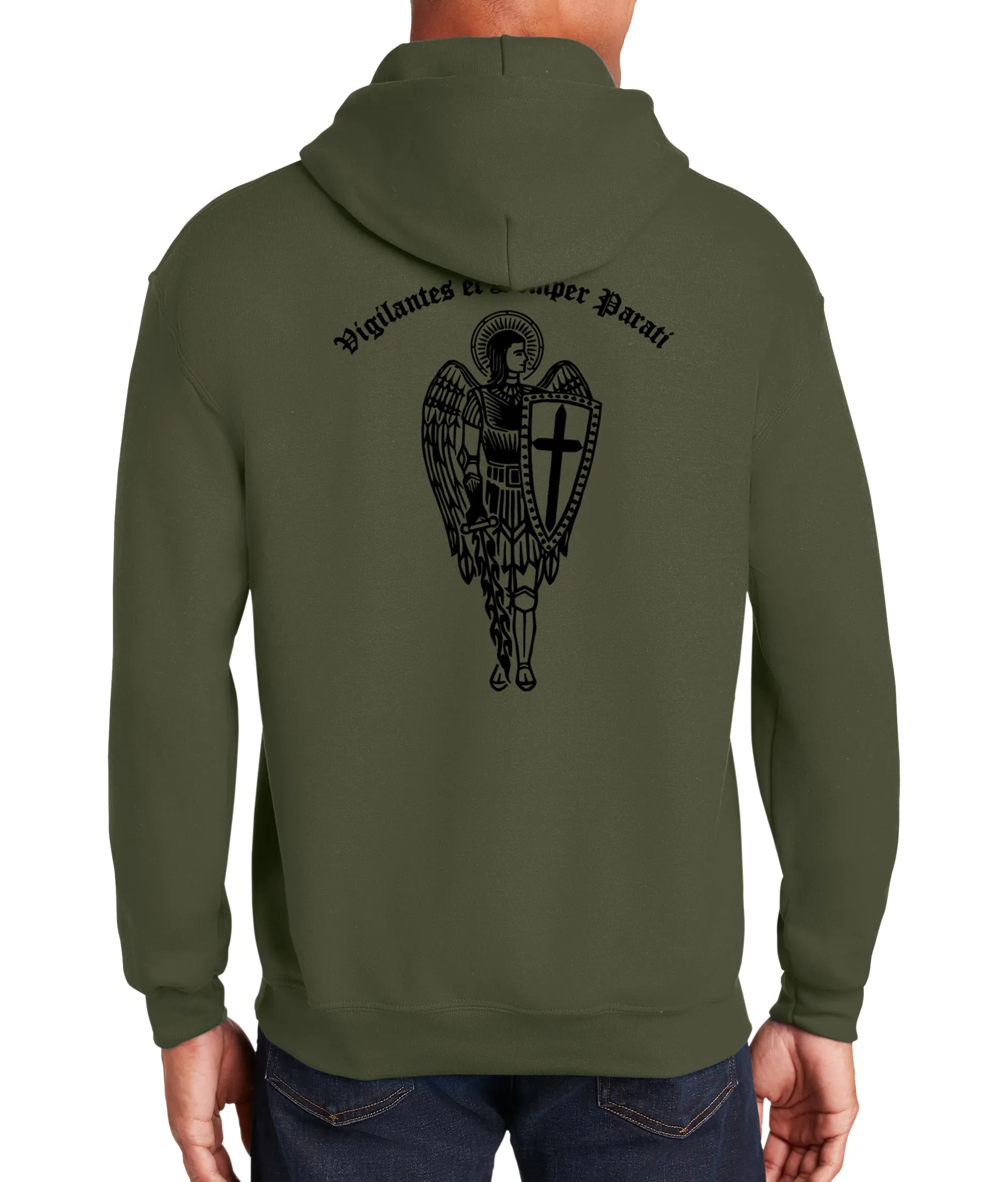 Archangel 6 4th Unisex Hoodie Sweatshirt. Black Design. This sweatshirt is NOT approved for PT.