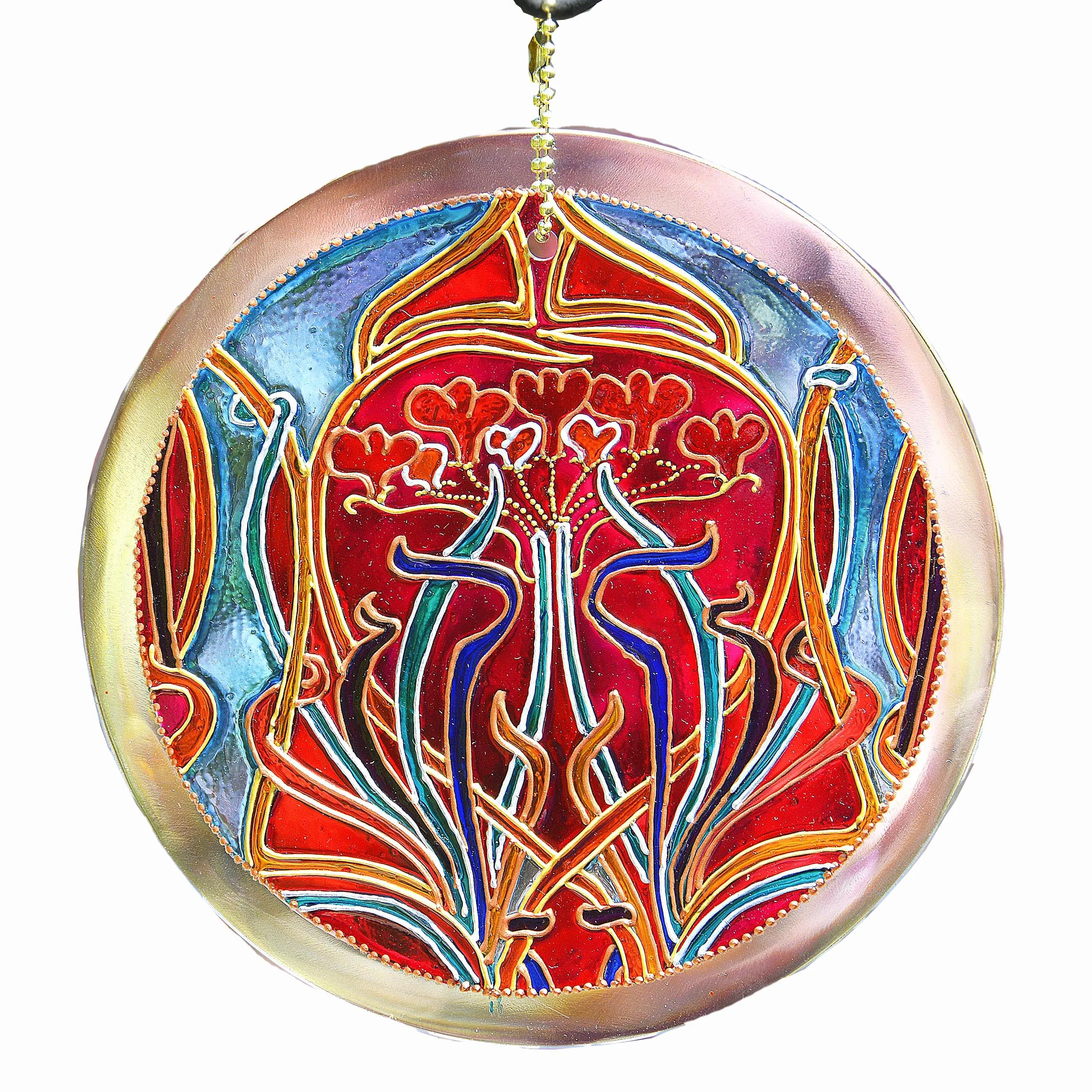 Art Nouveau Style Love Heart Suncatcher