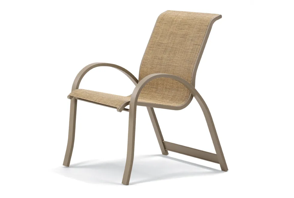 Aruba Sling Stacking Arm Chair by Telescope Casual