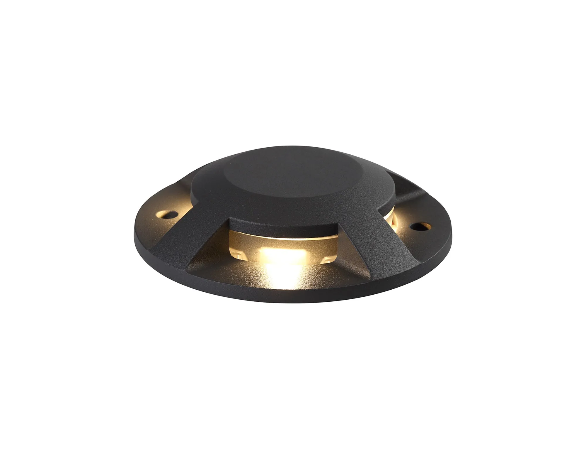 Asebey - Above Ground Driveover 4/2/1 Light, 4 x 3W LED, 3000K, 256lm, IP67, IK10, Anthracite, 3yrs Warranty