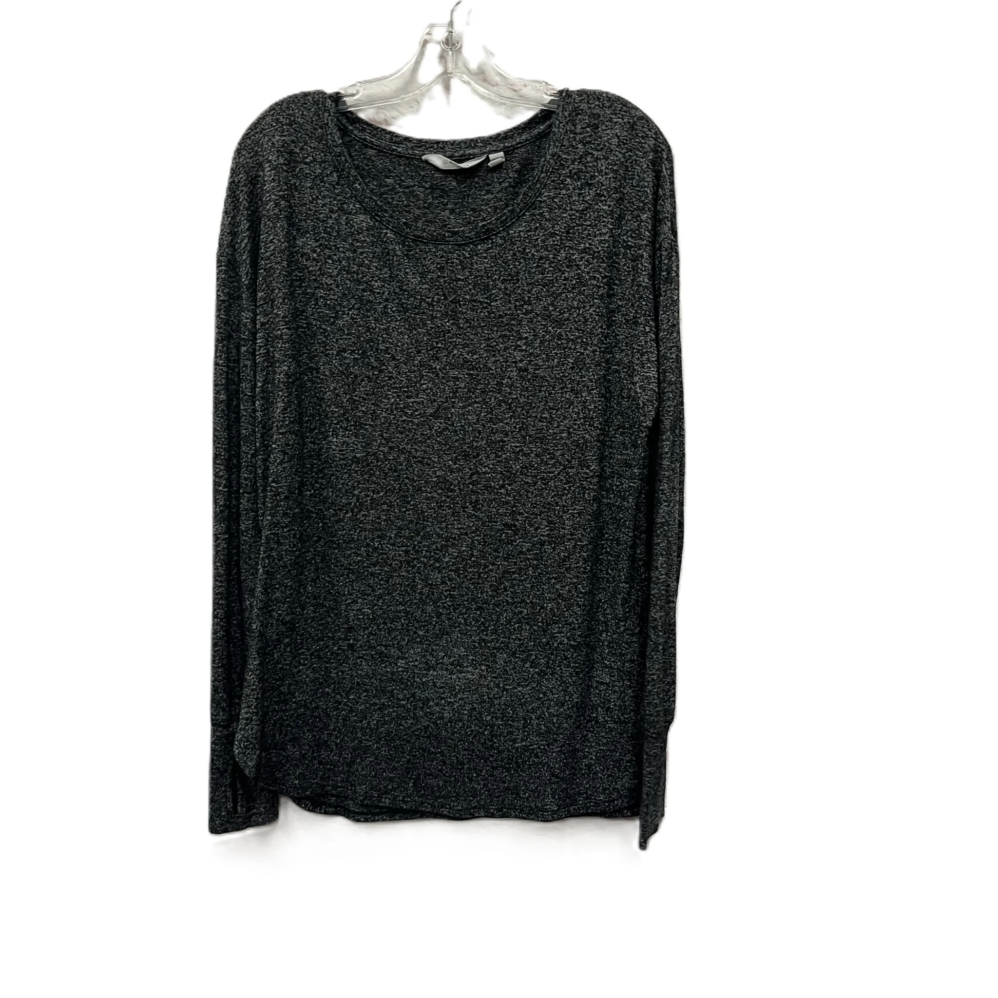 Athletic Top Long Sleeve Collar By Athleta In Black, Size: M