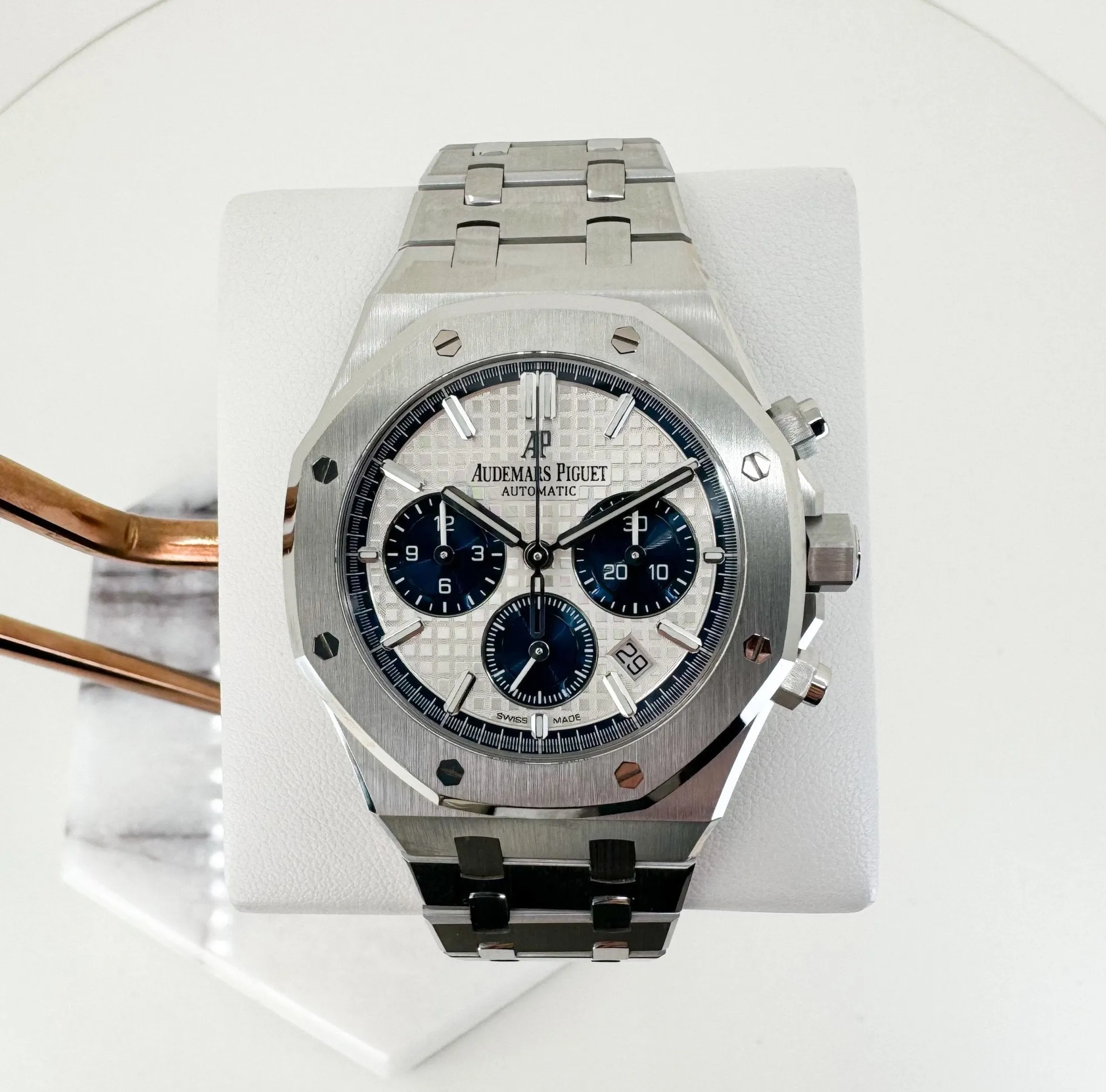 Audemars Piguet Royal Oak Chronograph Watch-Silver Dial 38mm-26315ST.OO.1256ST.01